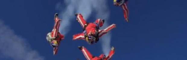 caption of the Redbull skydive 3d movie