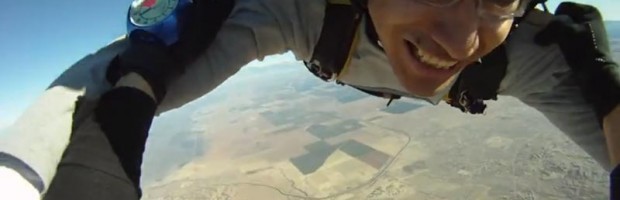 Video capture of a GoPRO skydive video