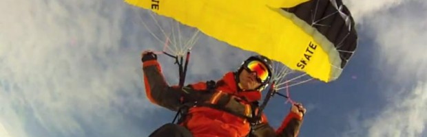Some cool skydive gliding